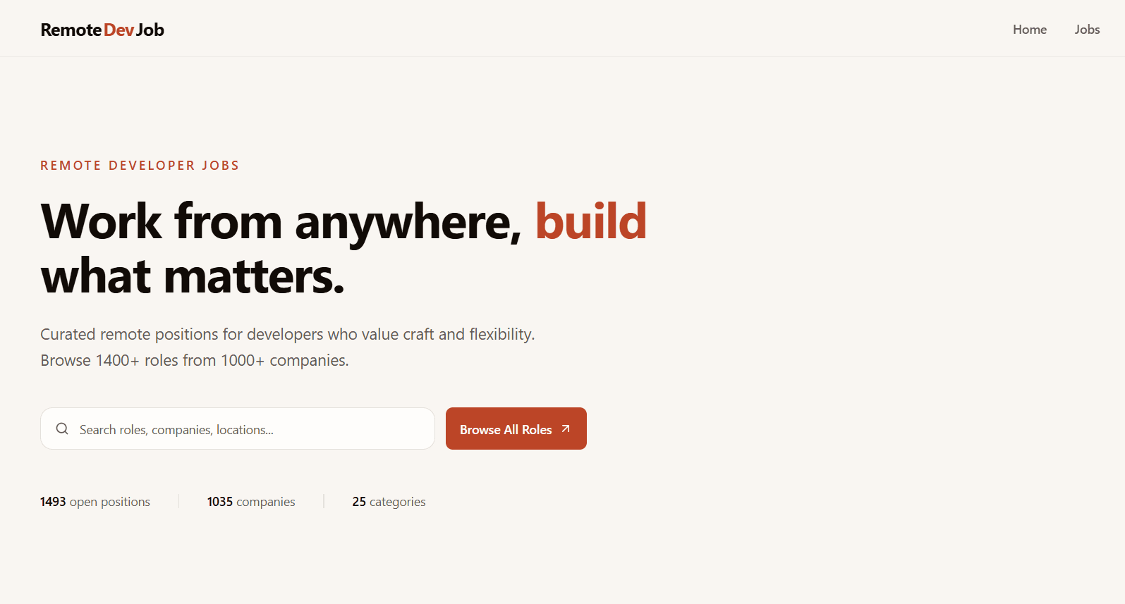 Remote Dev Job