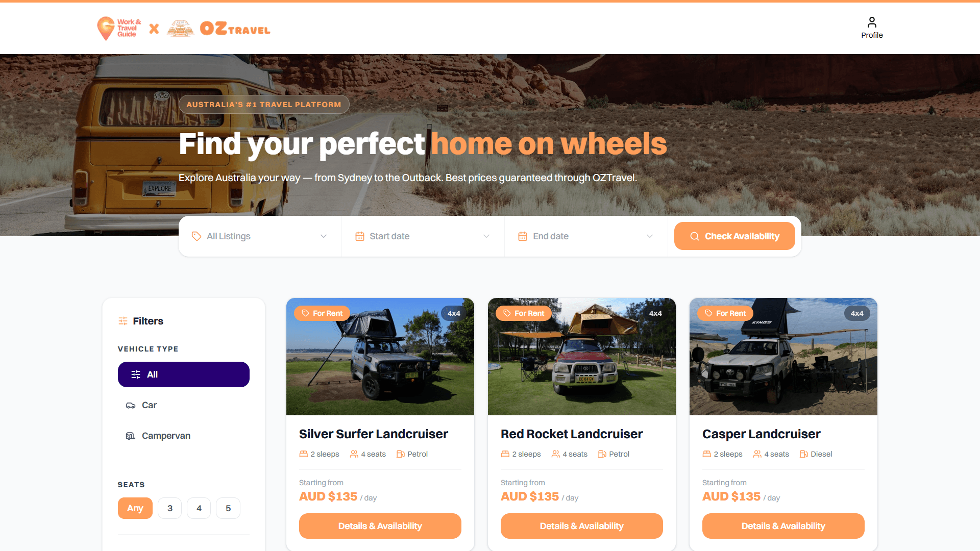 WTG Cars Booking Platform