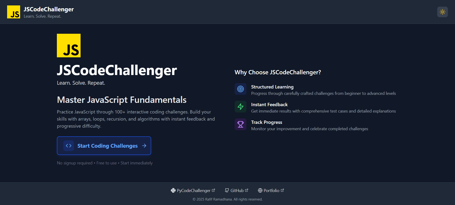 JSCodeChallenger
